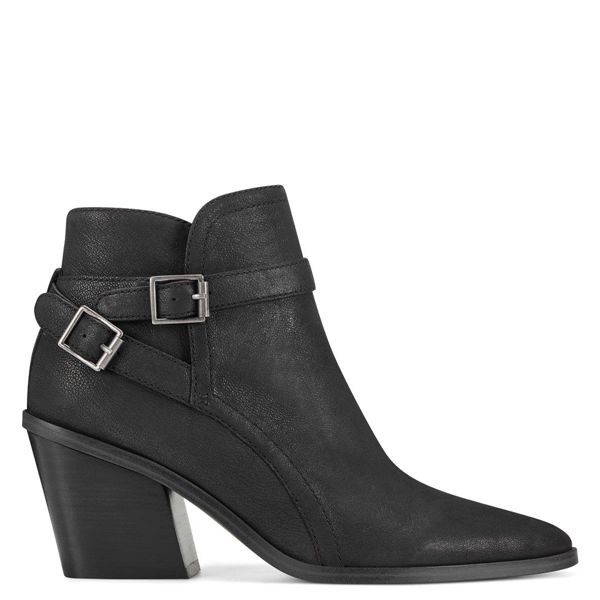 Nine West Scala Western Black Ankle Boots | Ireland 54K53-0Y01